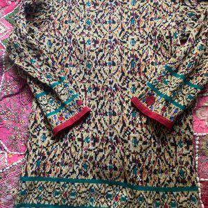 Vintage YVES SAUNT LAURENT Rive Gauche Knit tunic-length wool sweater